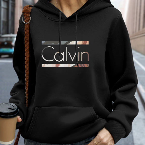 Women's Plus Size Letter Printed Hat Sweater