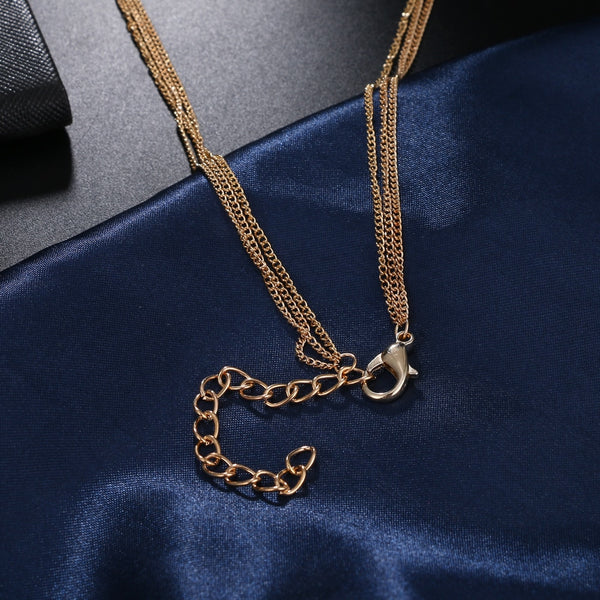 Ailend design simple multi layer chain necklace new gift 2019 ladies necklace trend