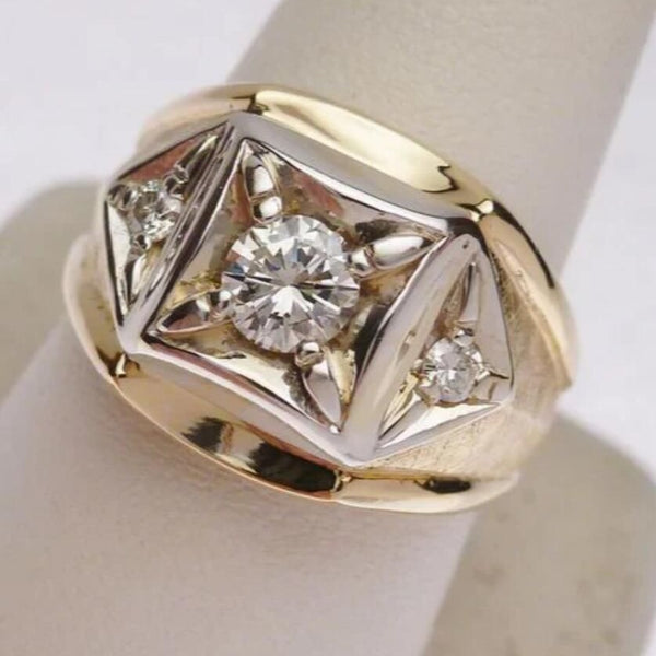 Fashion Wide Face Couple Creative Couple Rings High Sense Ring