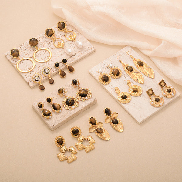 French Simplicity Style Design Tassel Earrings